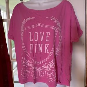 RARE Pink 2012 vintage crop top T-shirt